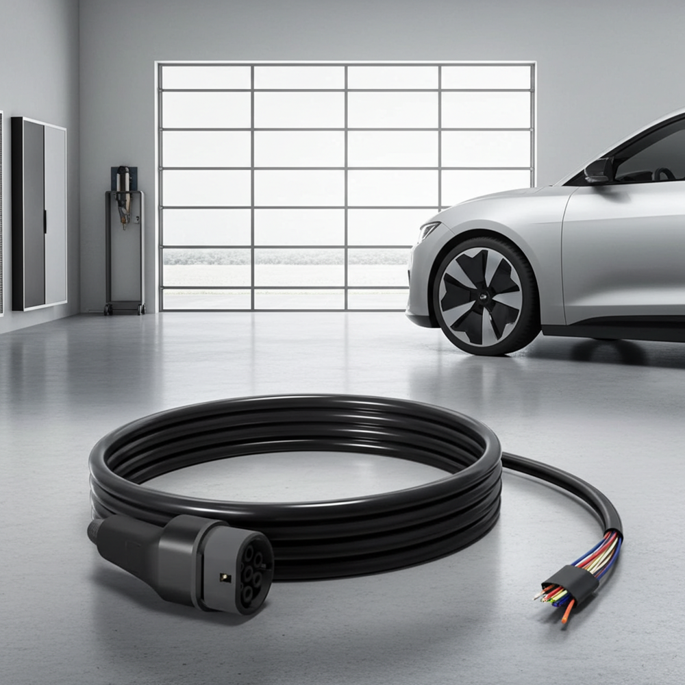 3 Phase Type 2 Tethered EV Charging Cable
