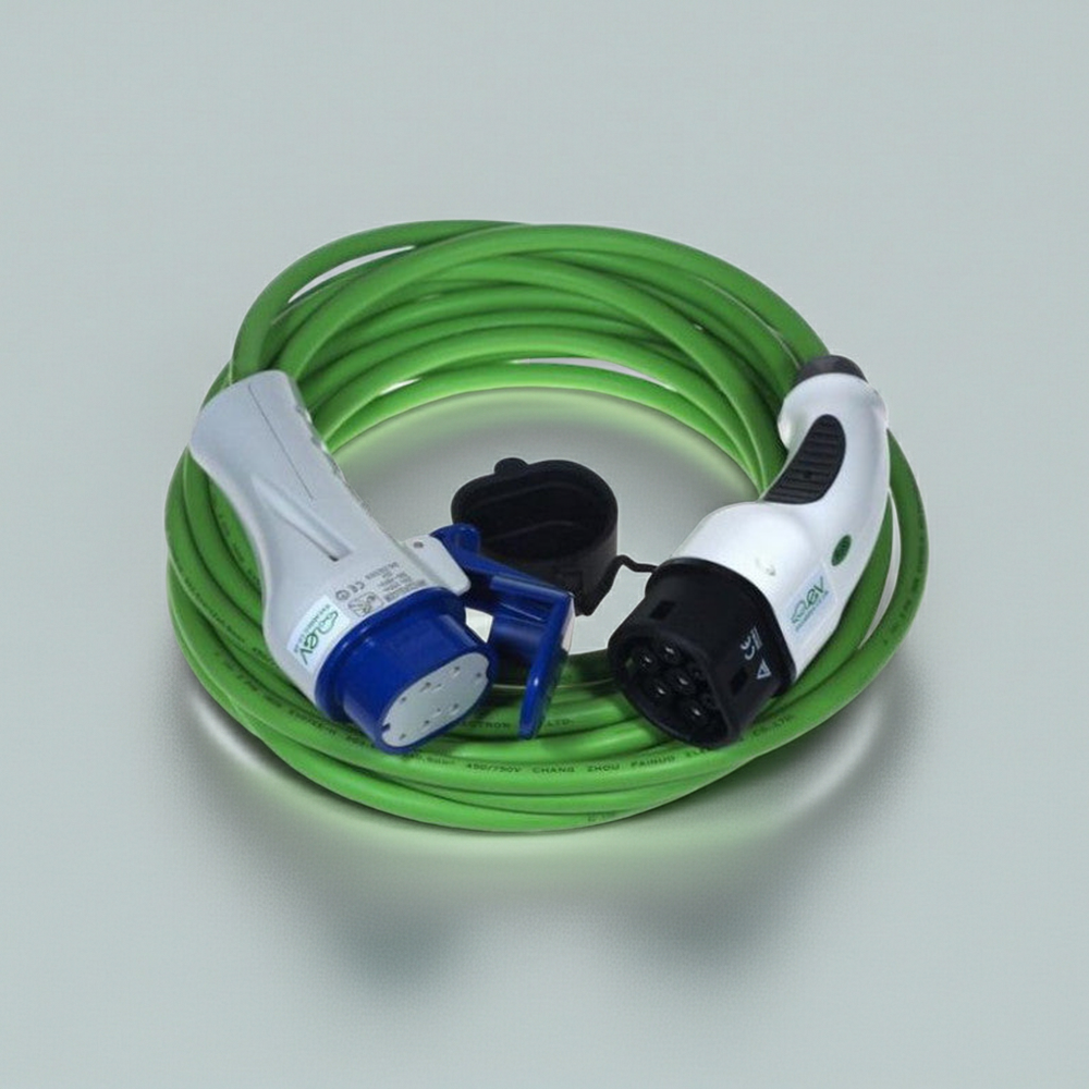 Type 3 to Type 2 EV Charging Cable