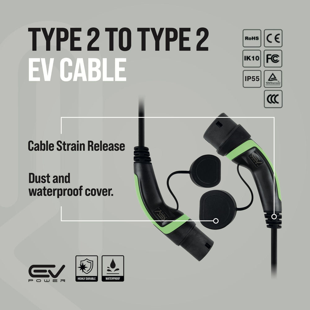 Harley-Davidson Livewire EV Charging Cable, Type 2 to Type 2 Charging Cable