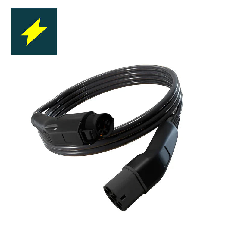 Type 1 to Type 2 EV Charging Cable
